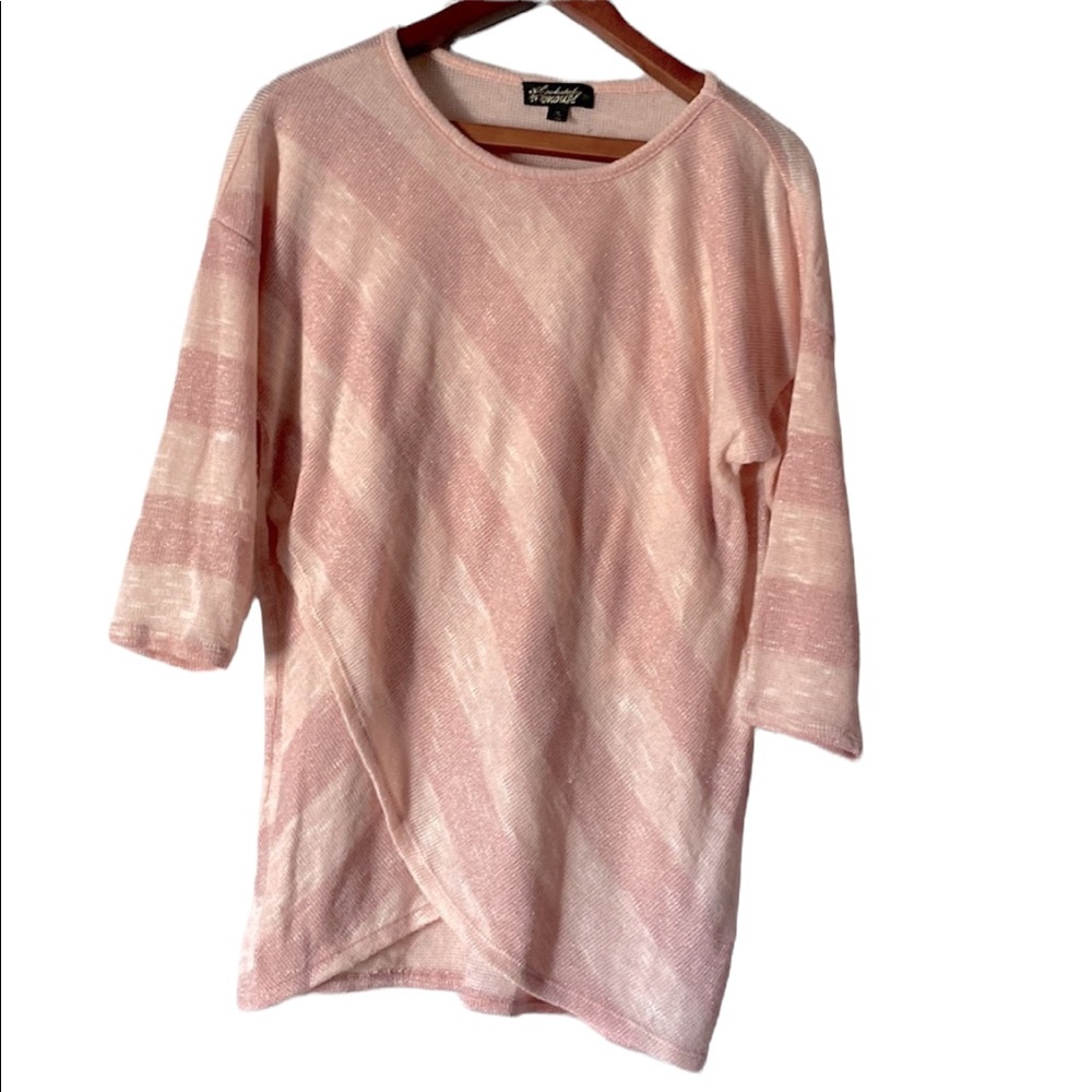 Women’s Absolutely Famous 2 Tone Pink Sweater